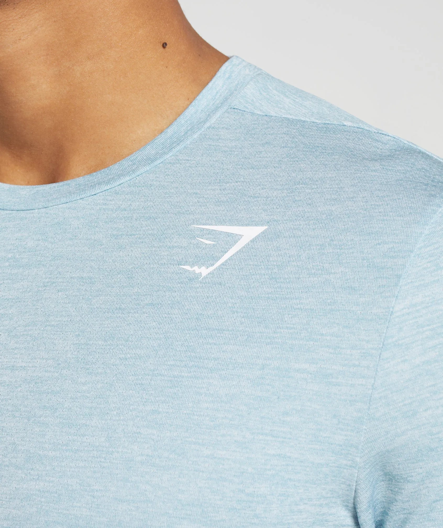 Gymshark Arrival T-Shirt - Iceberg Blue/Icy Blue Marl