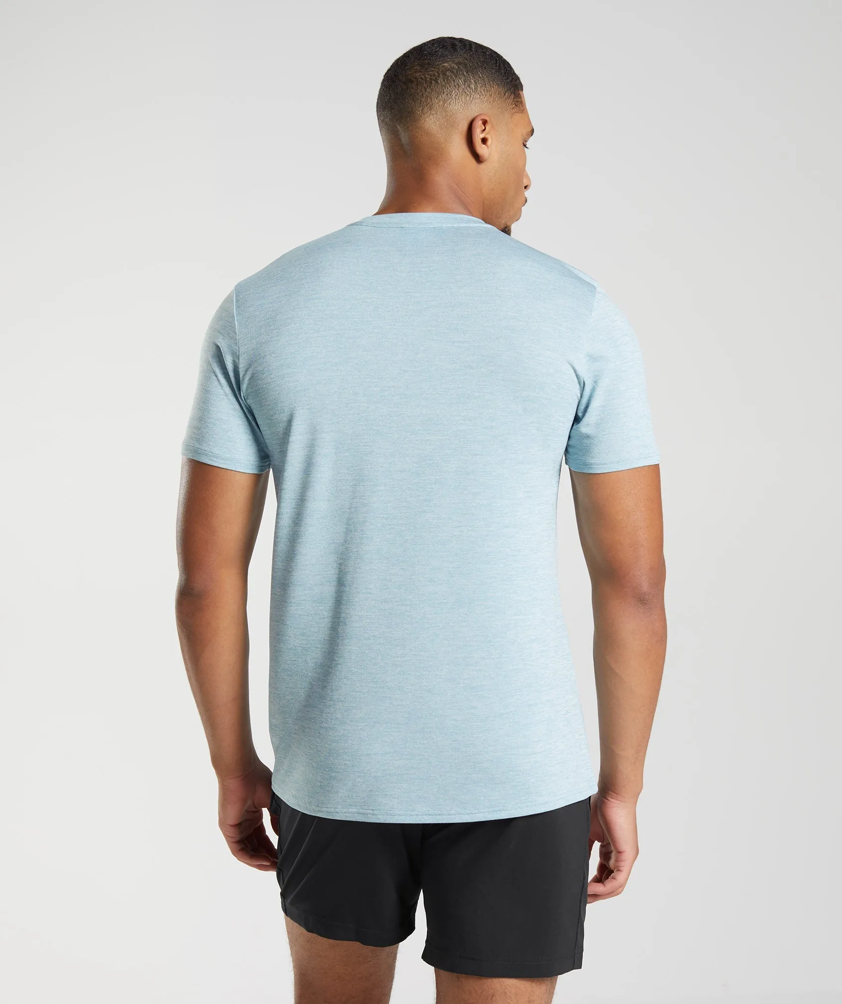 Gymshark Arrival T-Shirt - Iceberg Blue/Icy Blue Marl