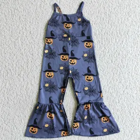 Halloween Girls Jumpsuit Pumpkin Print Girls Clothes Romper SR0066