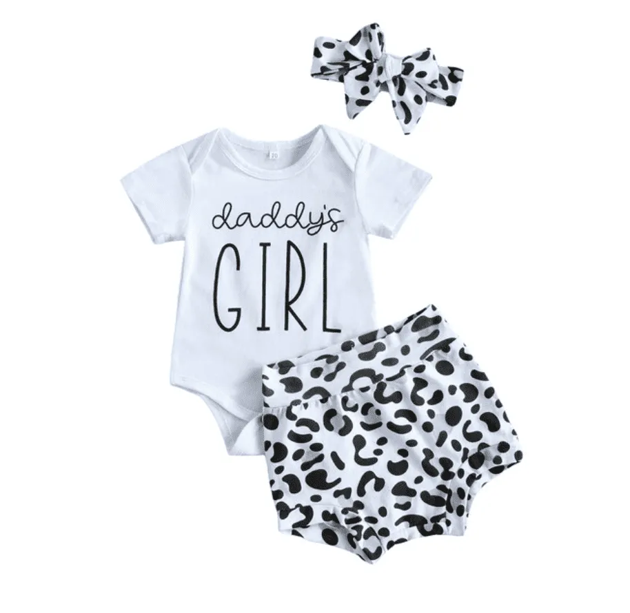 'I got it from My Mumma' Girls 3 piece suit set with matching headband