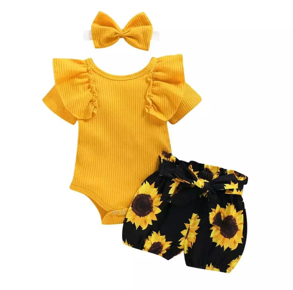 'I got it from My Mumma' Girls 3 piece suit set with matching headband