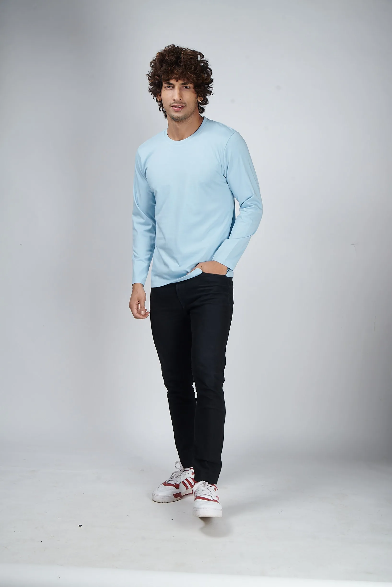 Icy Blue Full Sleeve T-Shirt