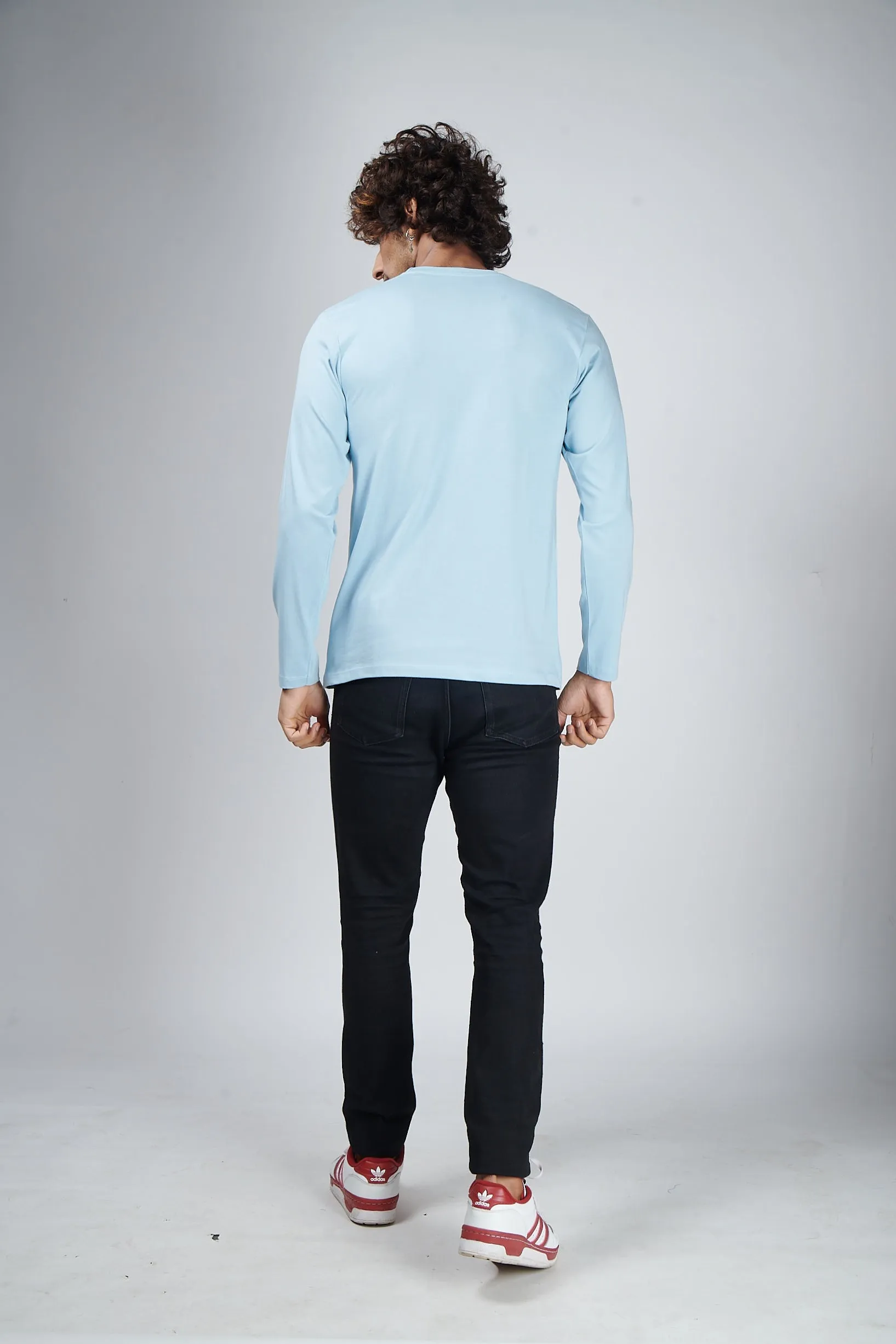 Icy Blue Full Sleeve T-Shirt