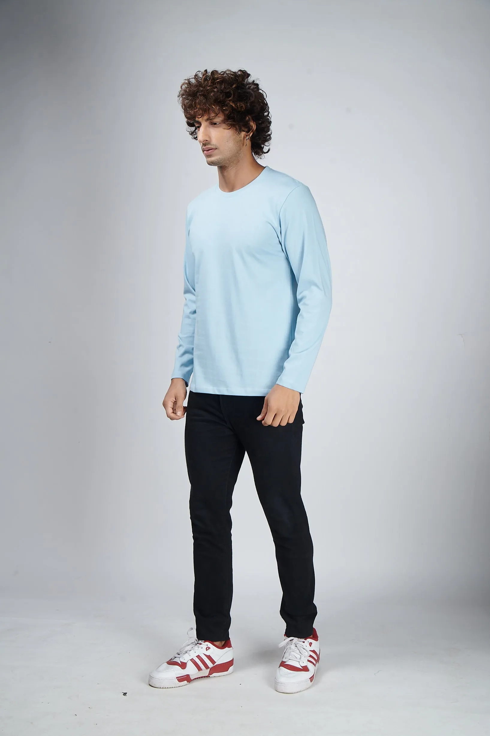 Icy Blue Full Sleeve T-Shirt