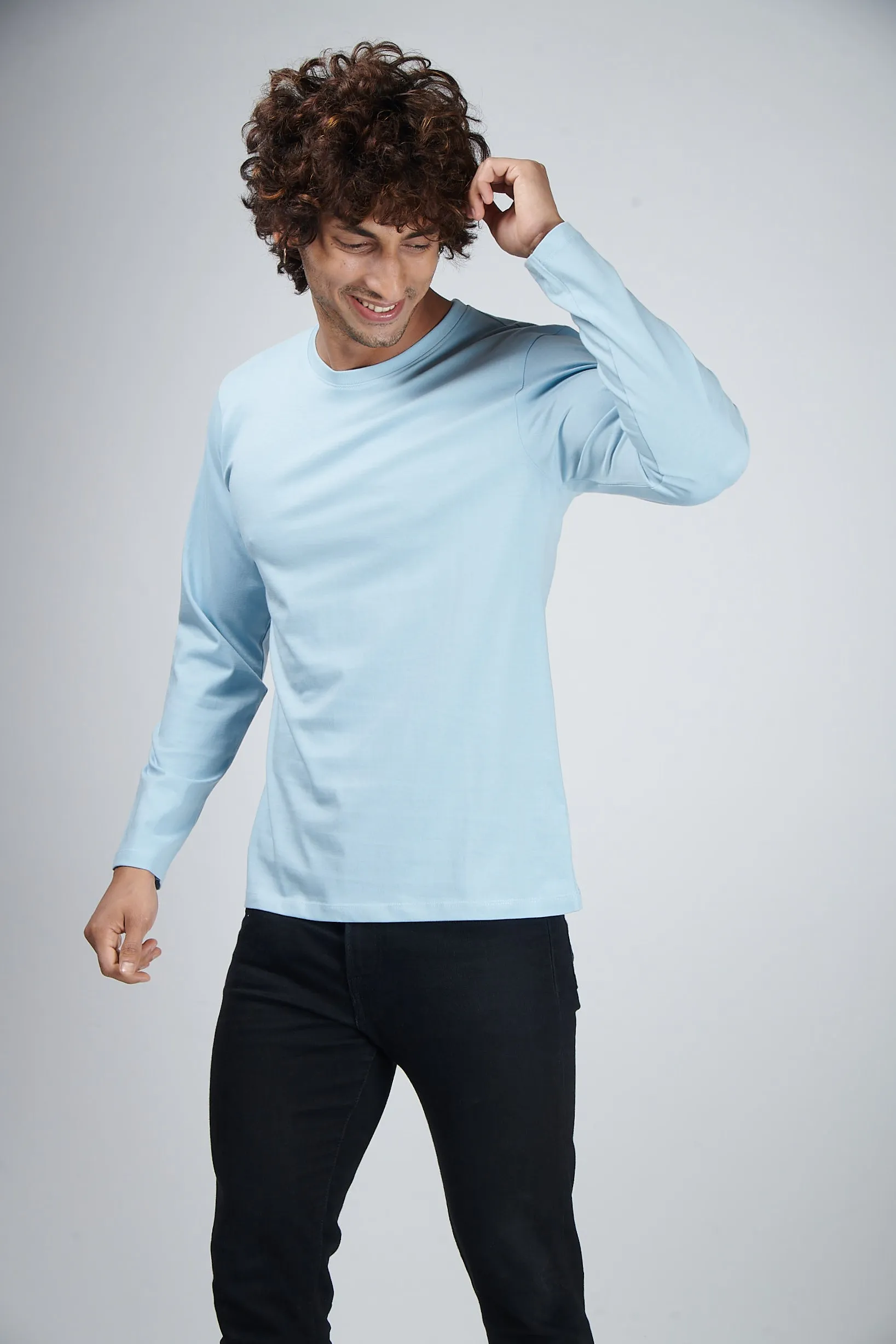 Icy Blue Full Sleeve T-Shirt