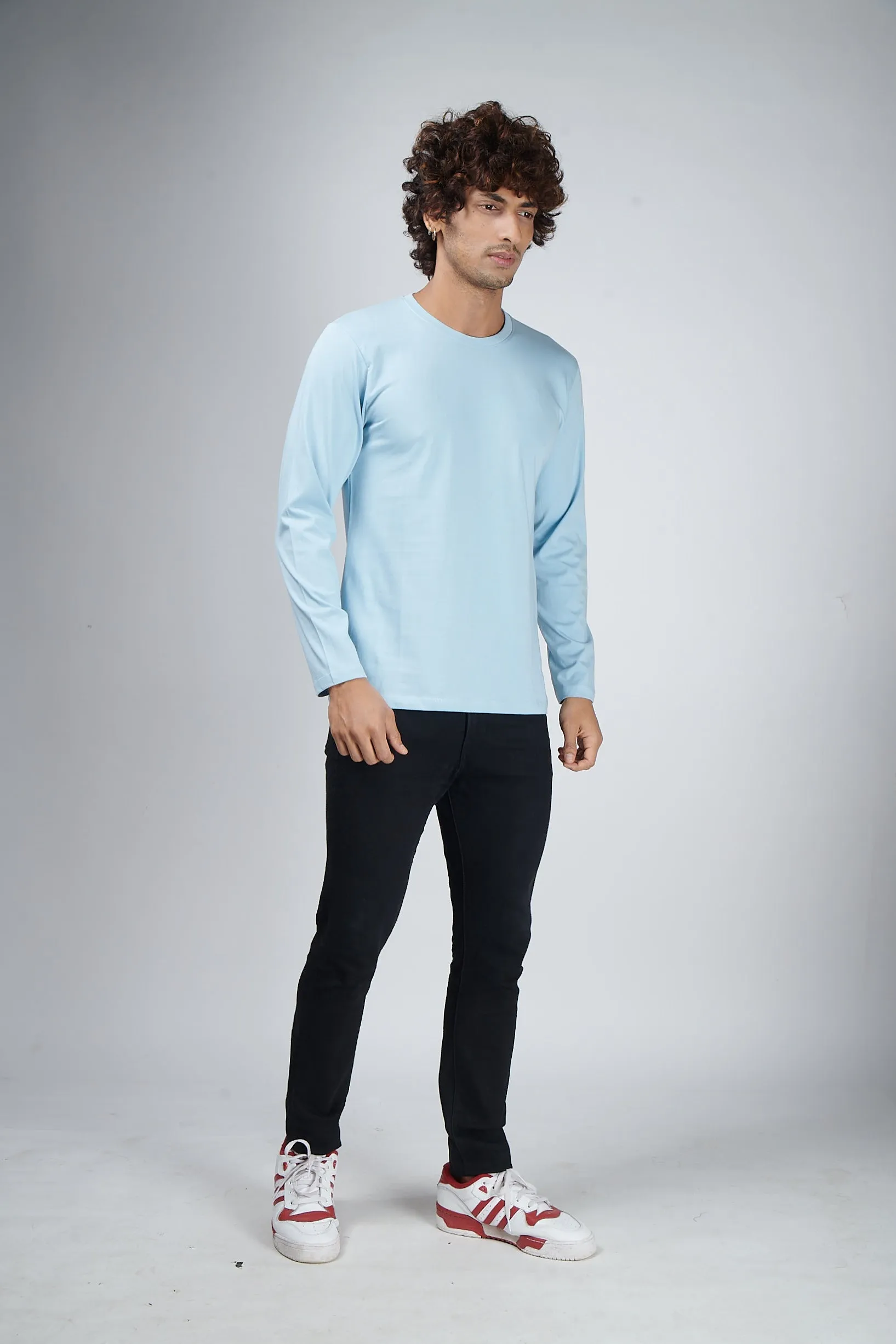 Icy Blue Full Sleeve T-Shirt