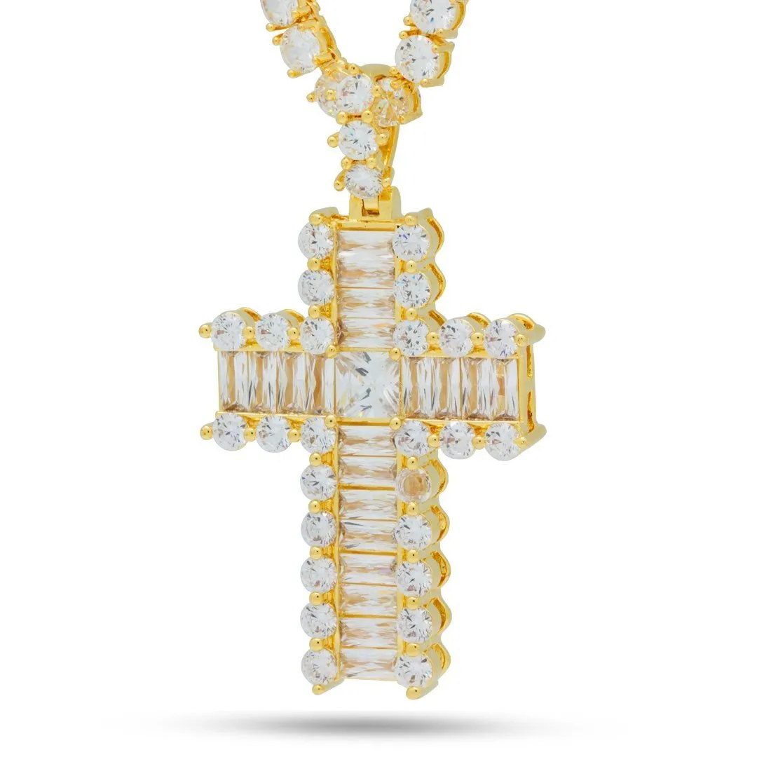 Icy Cross Necklace