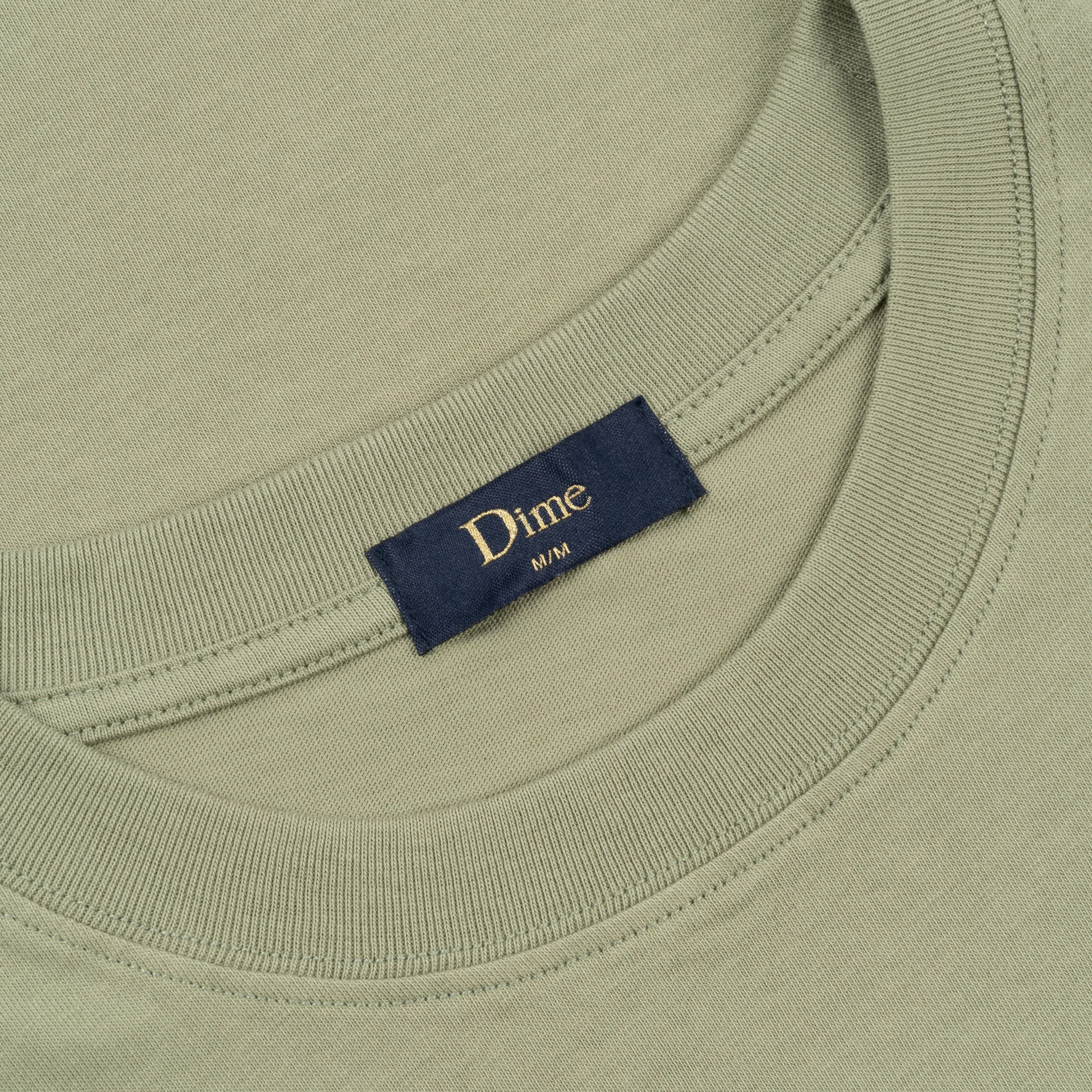 Icy Cursive Tee, Warm Khaki