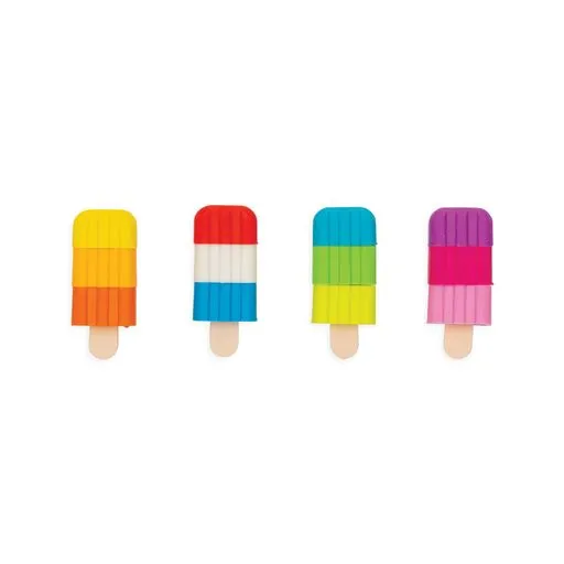 Icy Pops Scented Puzzle Erasers - Set of 4