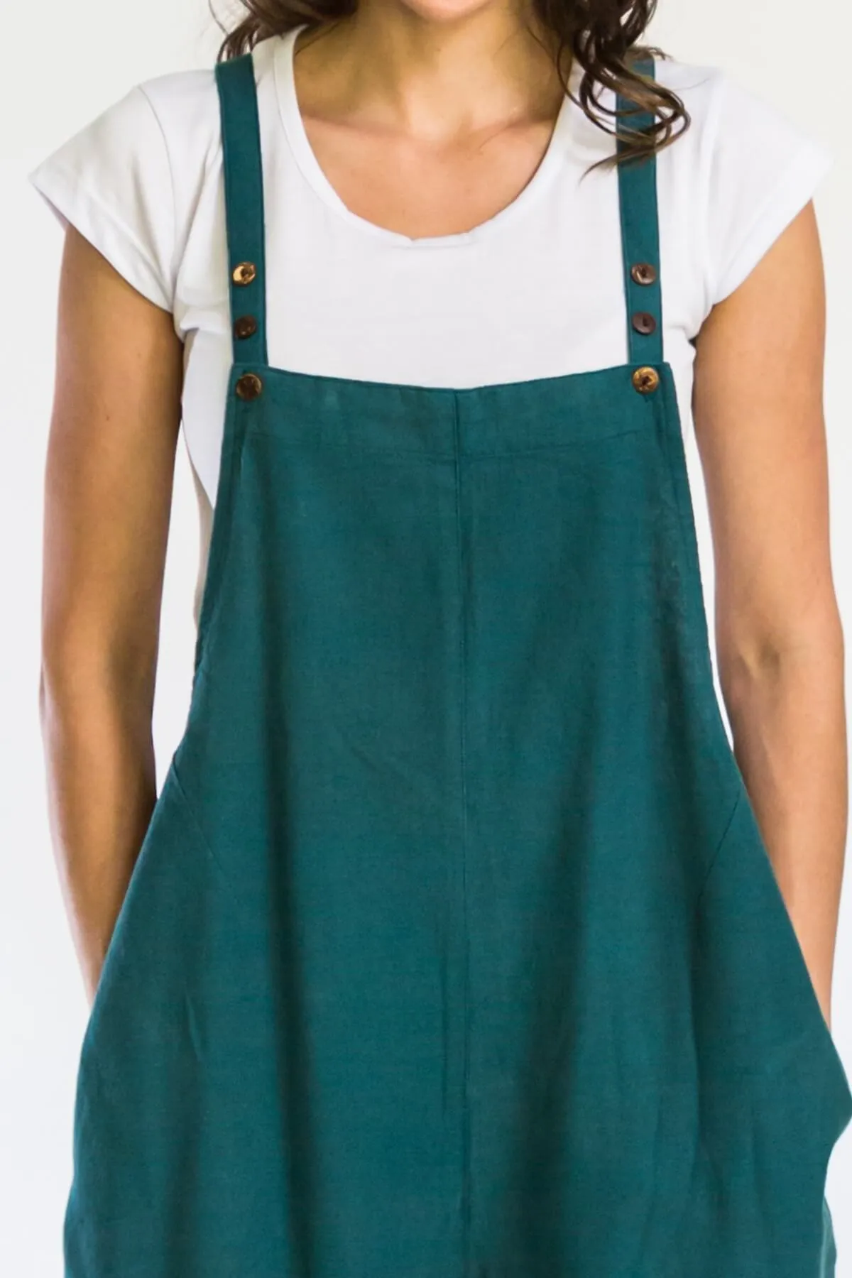 Juanita Overalls Long - Turquoise