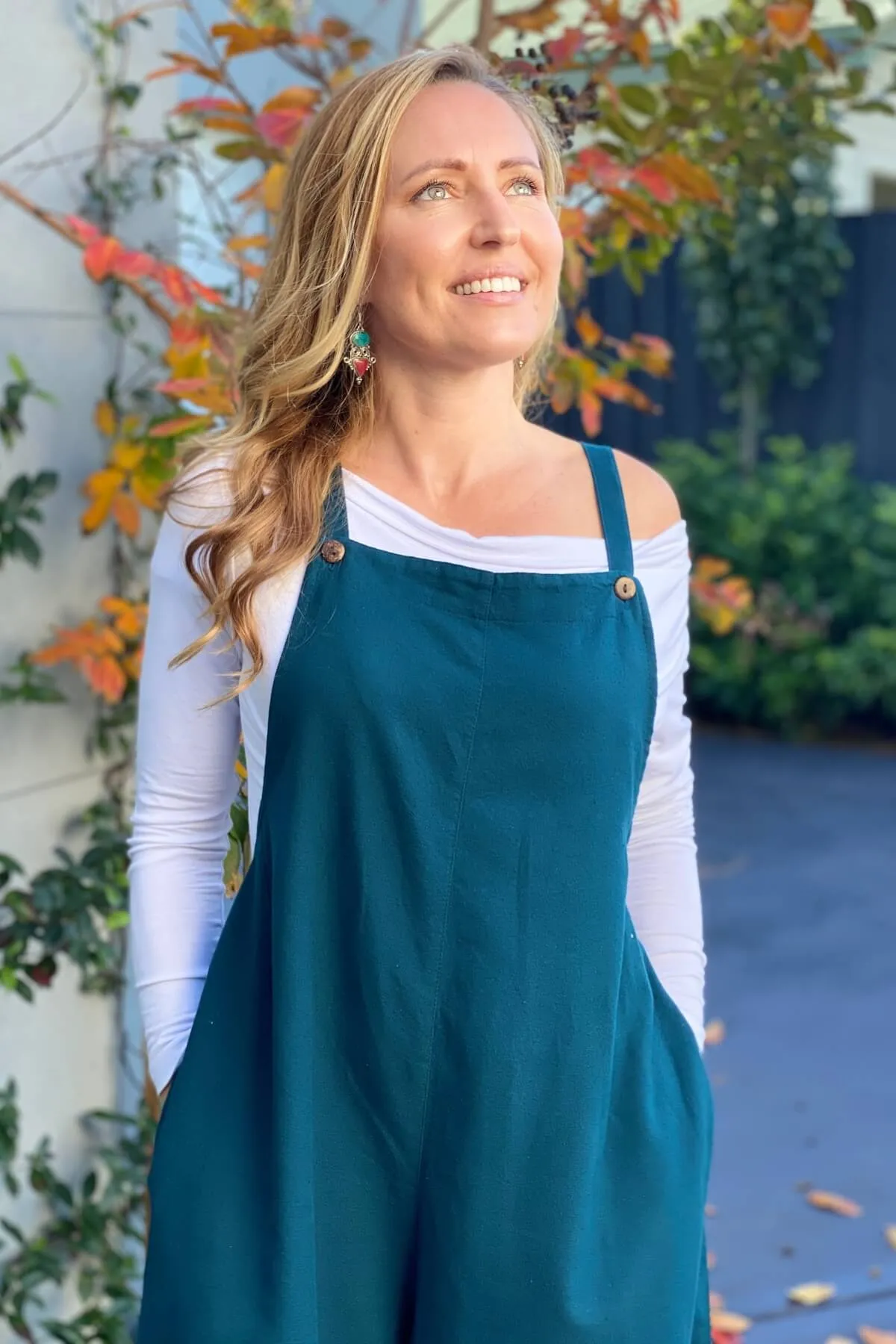 Juanita Overalls Long - Turquoise