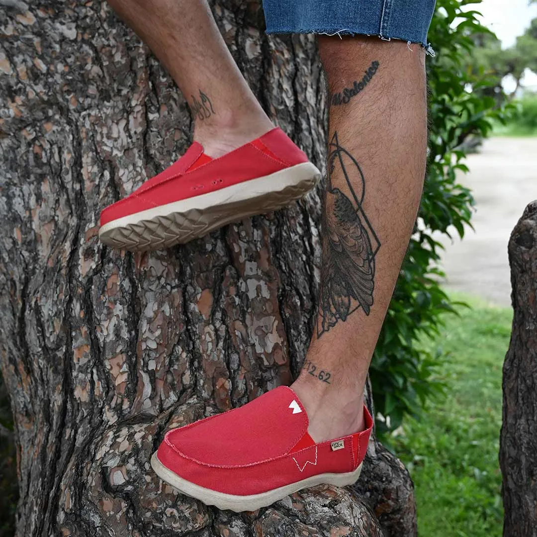 KickBack Men's Slip On Shoes - Couch 2.0 Canvas Red