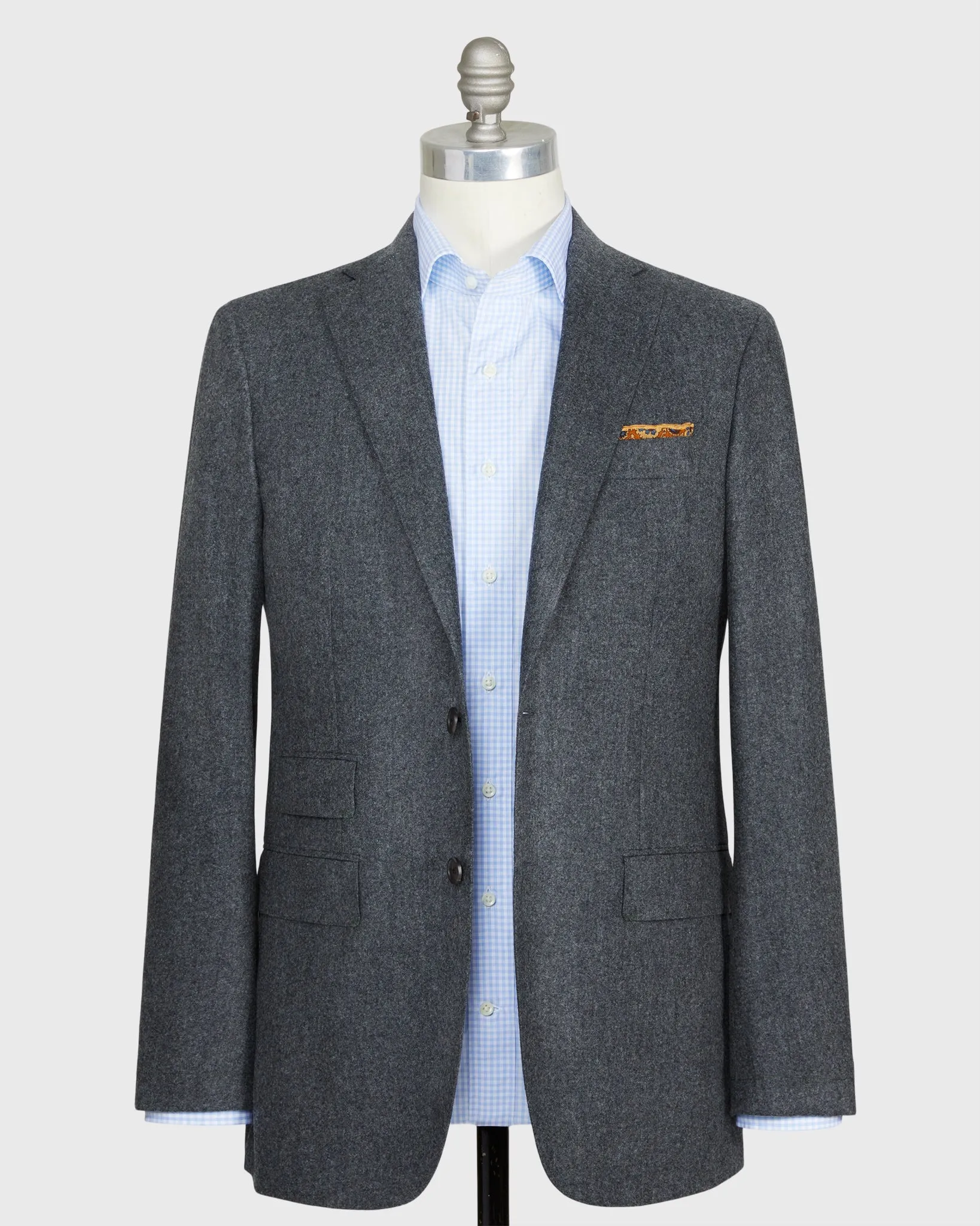 Kincaid No. 3 Jacket in Mid-Grey Flannel