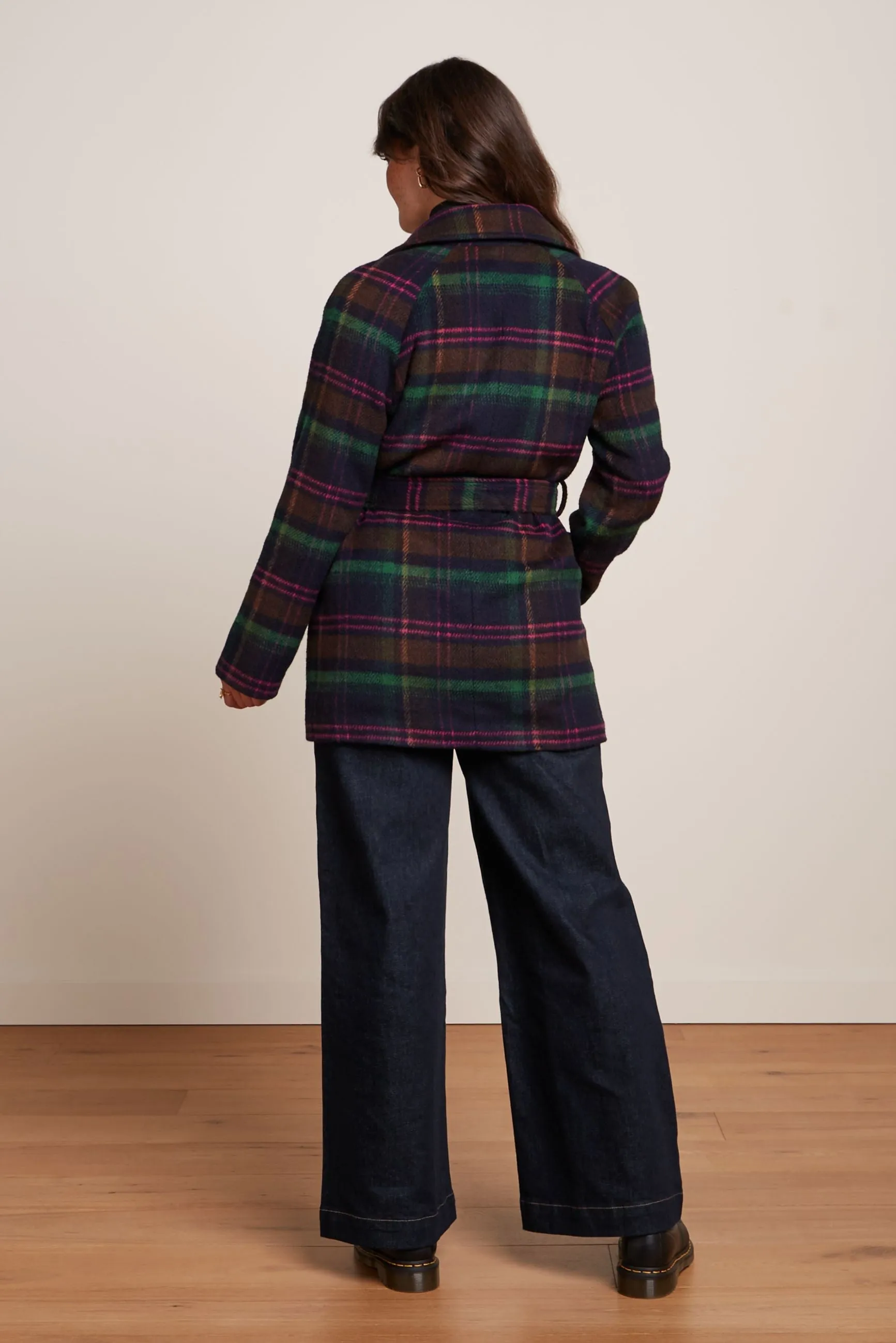 King Louie Maura Brit Check Coat