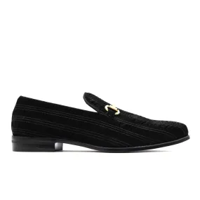 LA MILANO,PLAIN TOE-SLIP ON-SLF-SHOES-A122507-BLACK