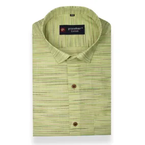 Light Green Color Handmade Shirt For Men's