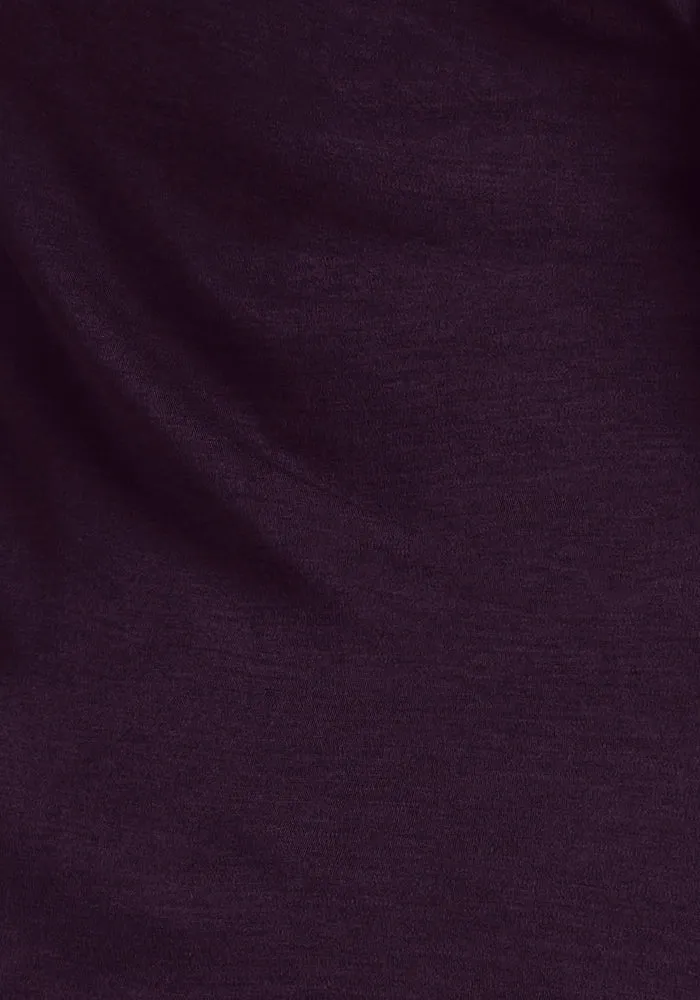 Liza Crew Neck Tee - Deep Plum