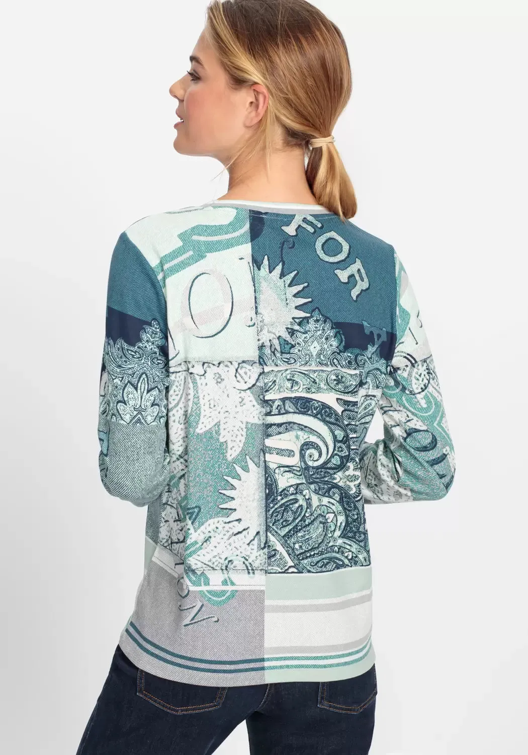 Long Sleeve T-Shirt in Icy Mint