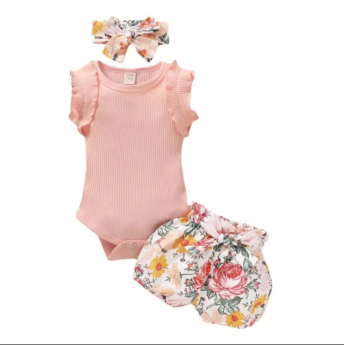 Lookin Fresh - Girls 3 piece suit set with matching headband