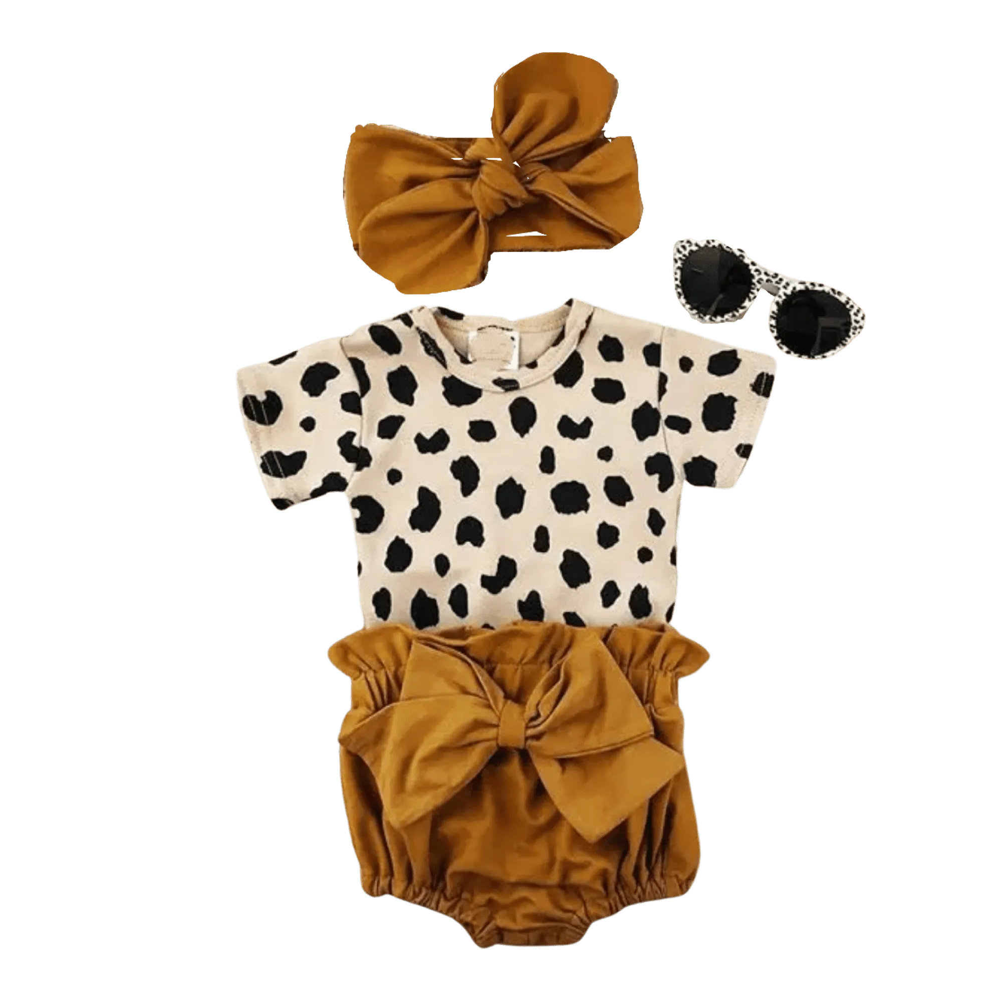 Lookin Fresh - Girls 3 piece suit set with matching headband