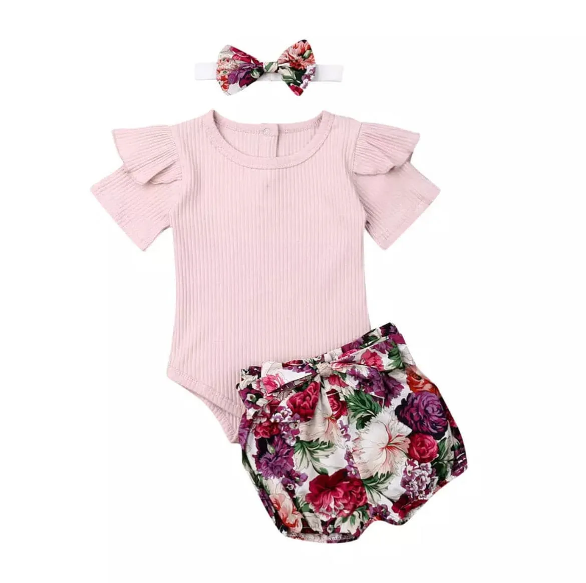 Lookin Fresh - Girls 3 piece suit set with matching headband