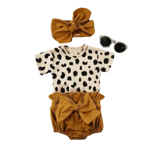 Lookin Fresh - Girls 3 piece suit set with matching headband