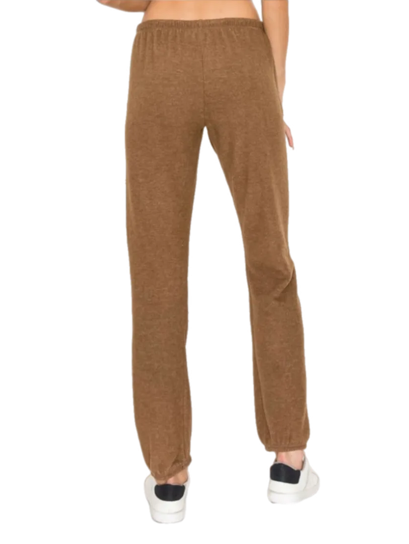 Lounge comfy and cozy pants with elastic drawstring pants with elastic at ankles- H. Navy