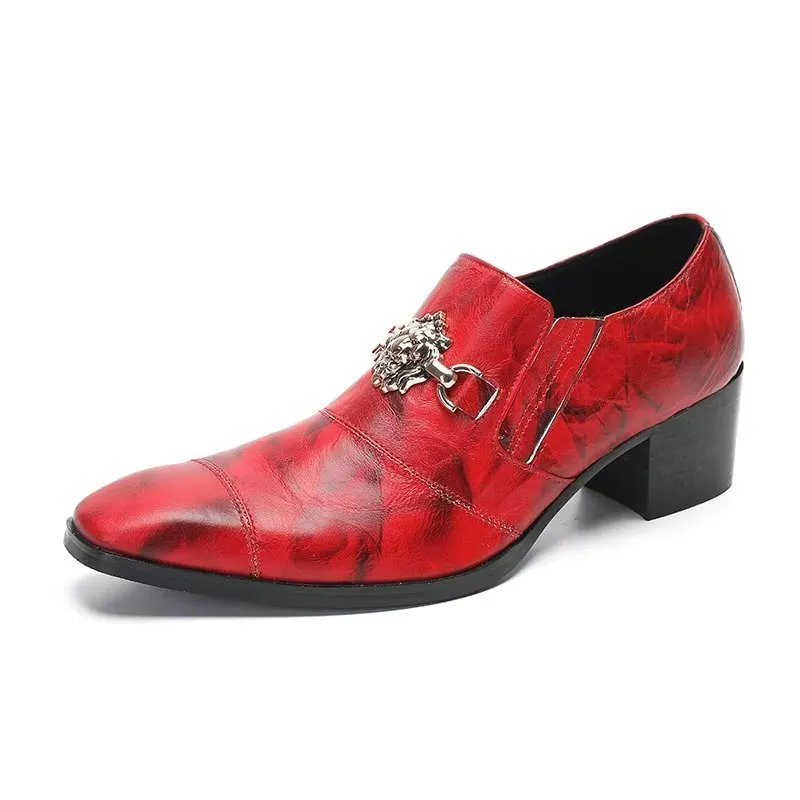 LuxeLeather Elegant Slip-on Formal Dress Shoes