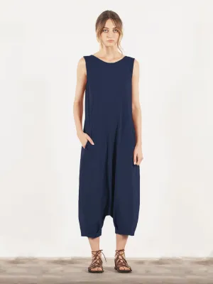 Mama B Jumpsuit in Navy Blue