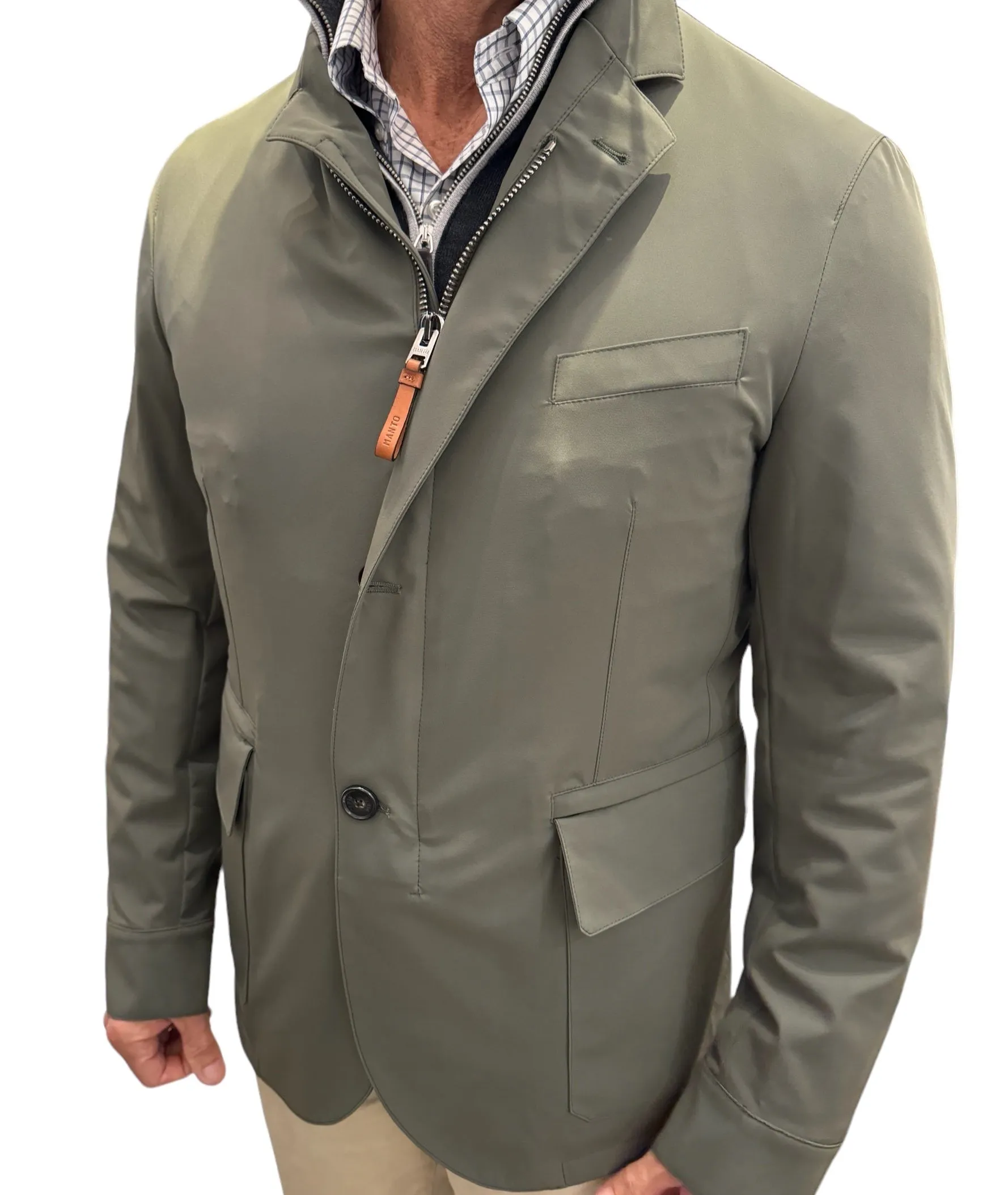 Manto Nylon Tech Field Jacket - Olive