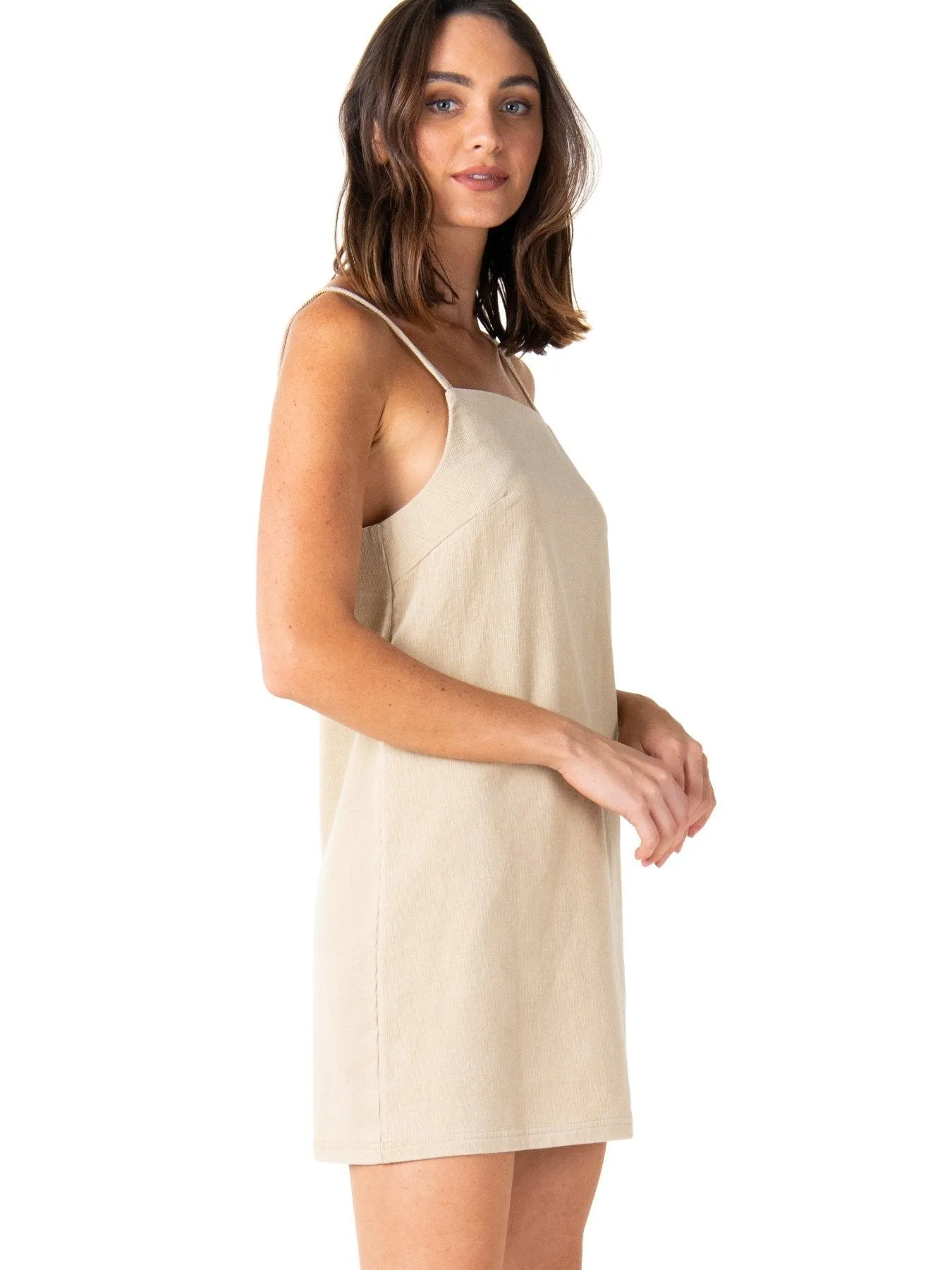 Mazey Lab Slip Dress - Light Fennel