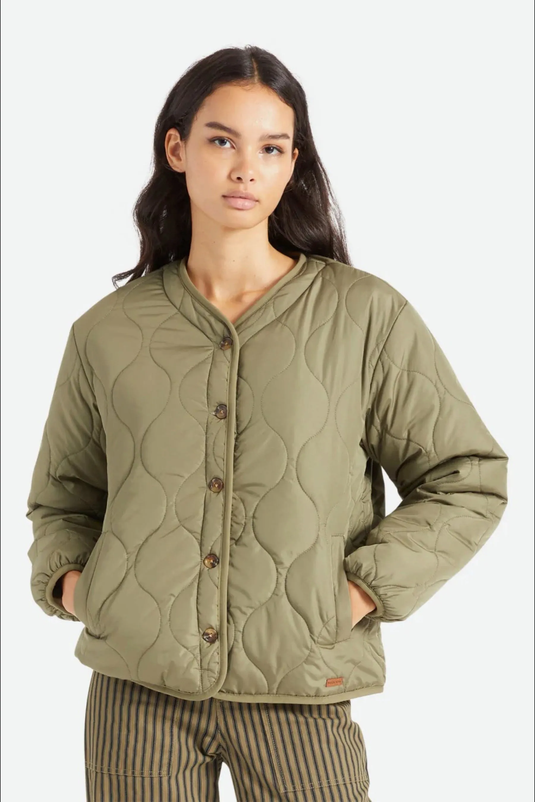 Military Olive Sherpa Reversible Jacket