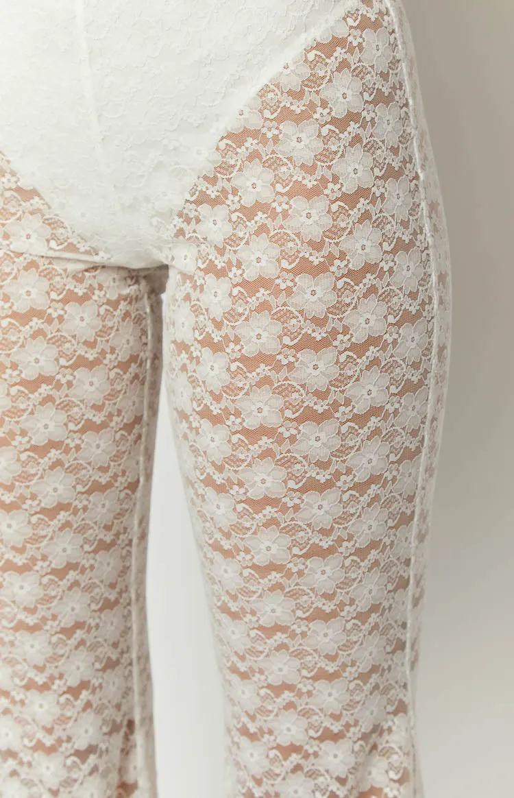 Mirage White Lace Pants