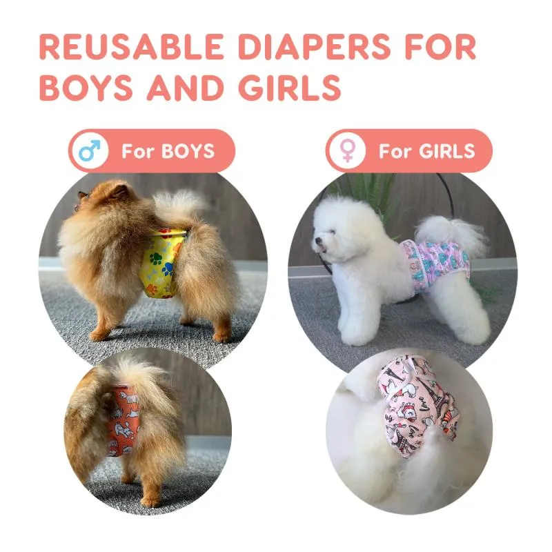 Misoko reusable diapers for female dogs, camouflage