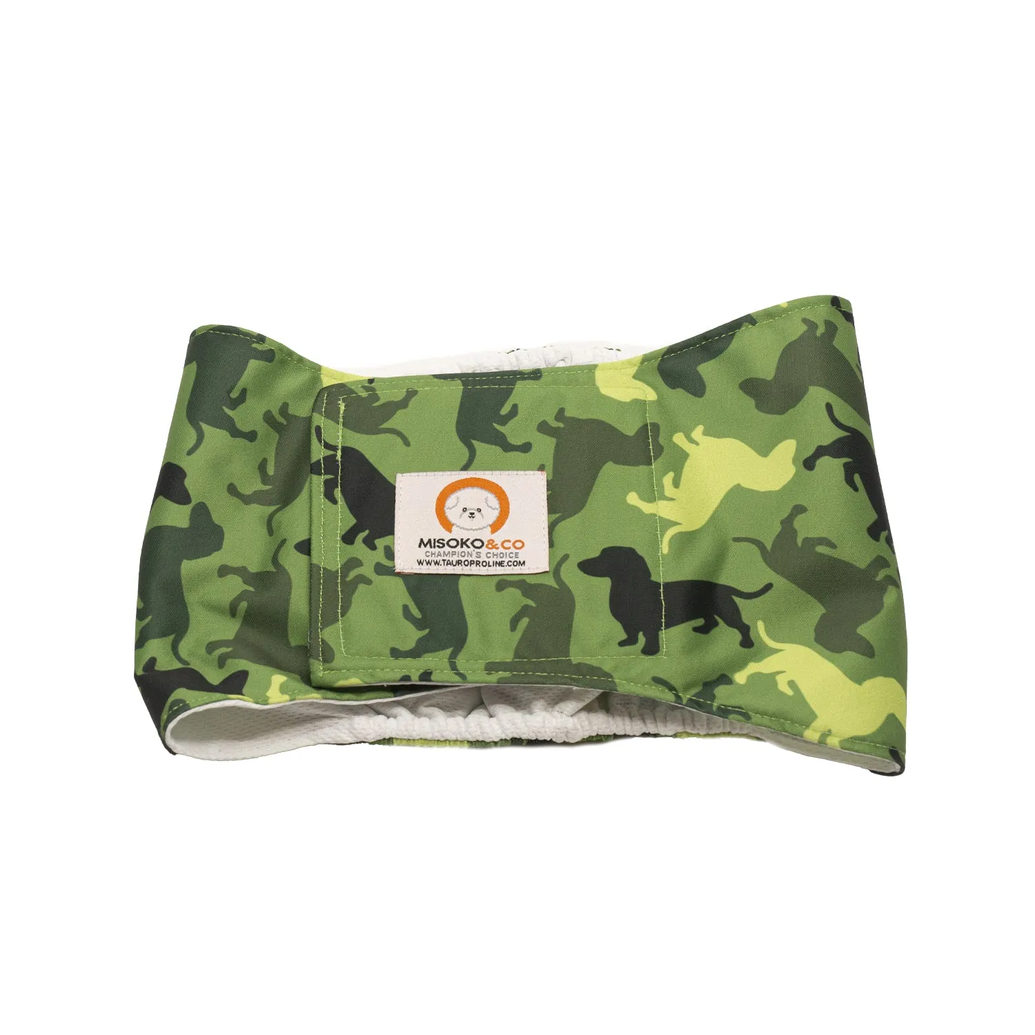 Misoko reusable diapers for male dogs, camouflage