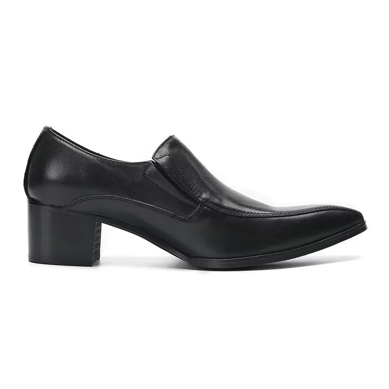 Modish CrocLeather Slip-on Dress Shoes