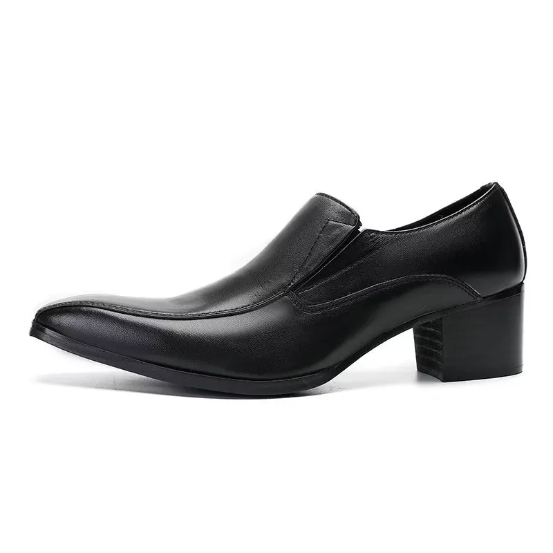 Modish CrocLeather Slip-on Dress Shoes