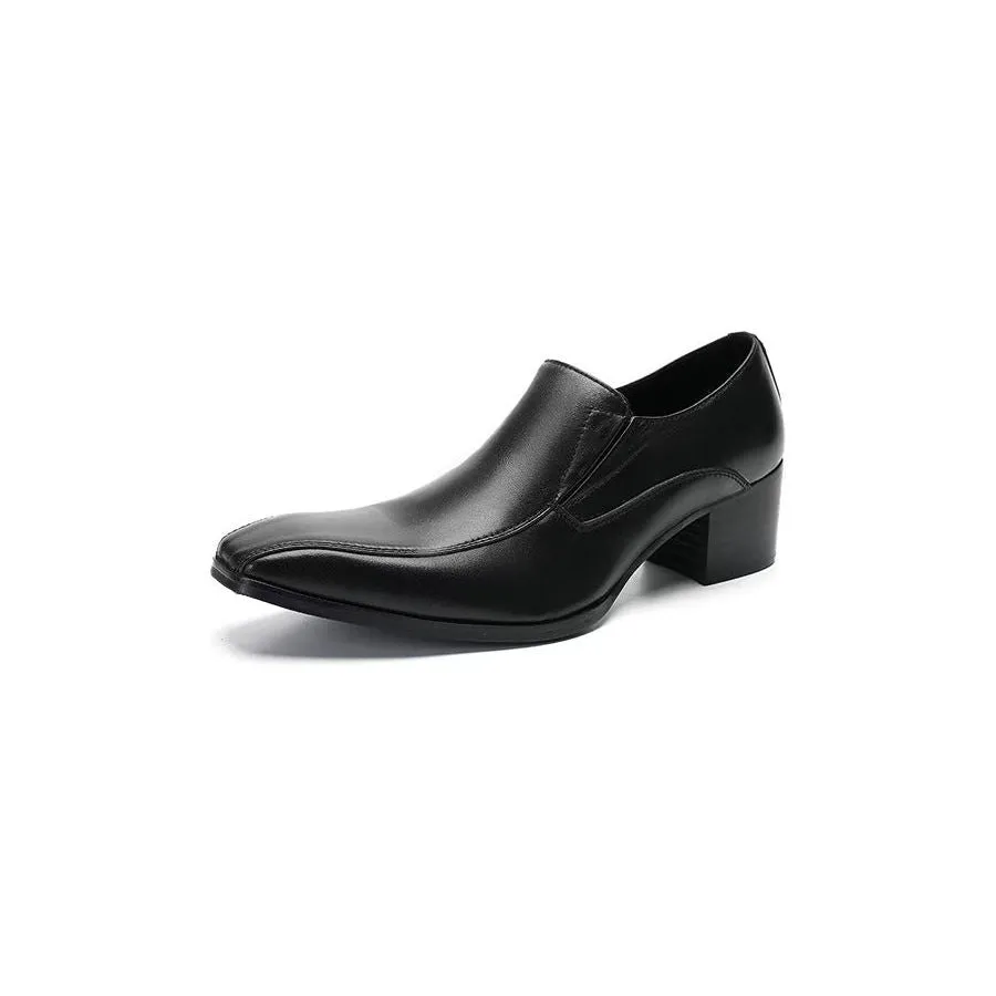 Modish CrocLeather Slip-on Dress Shoes