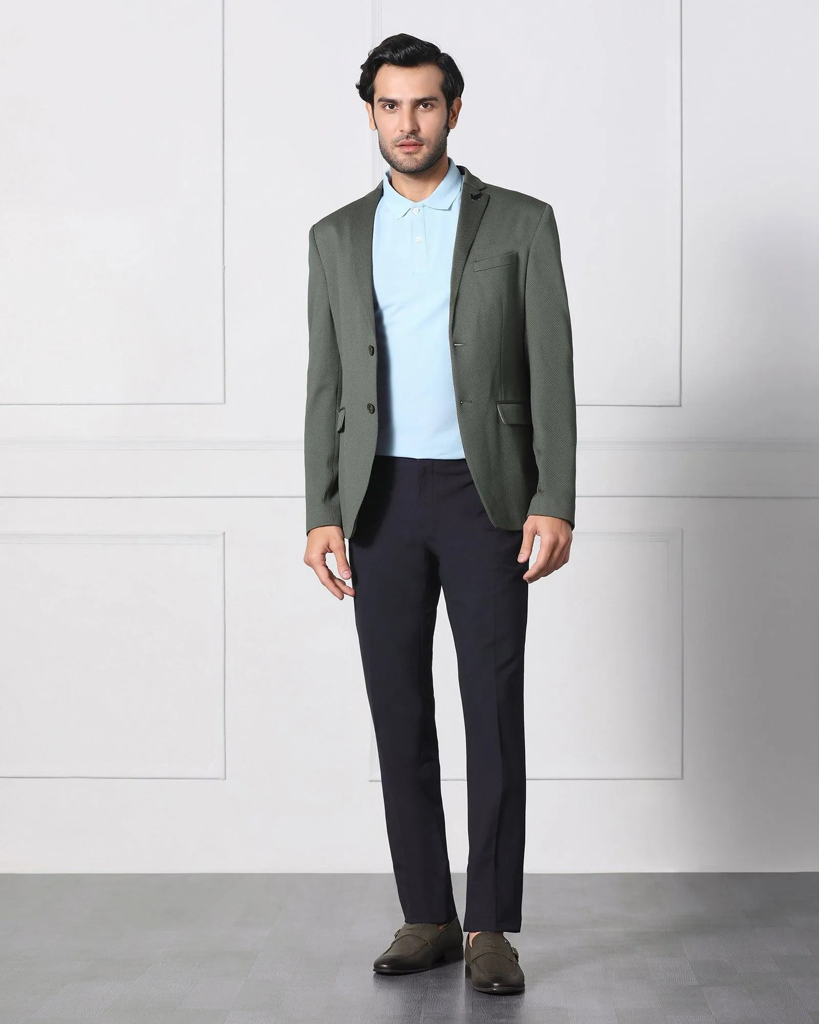 Must Haves Formal Olive Textured Blazer - Japson