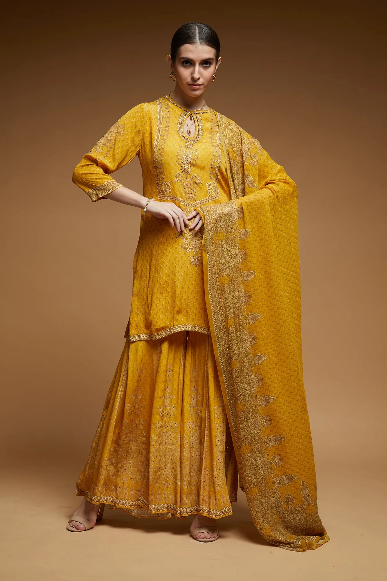 Mustard Color Sharara