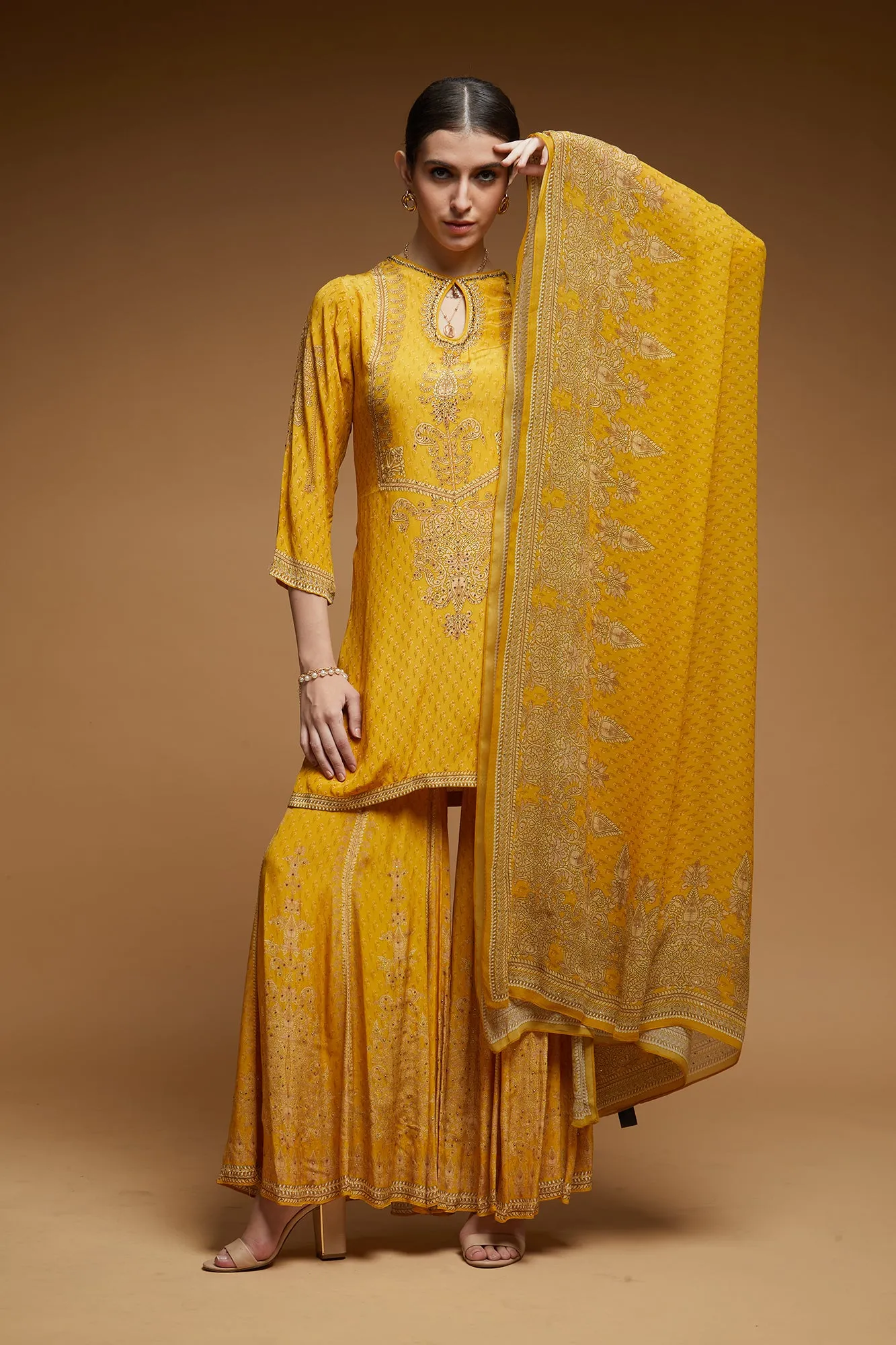 Mustard Color Sharara