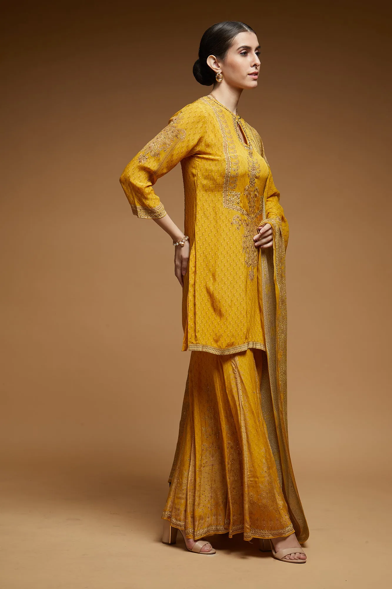 Mustard Color Sharara