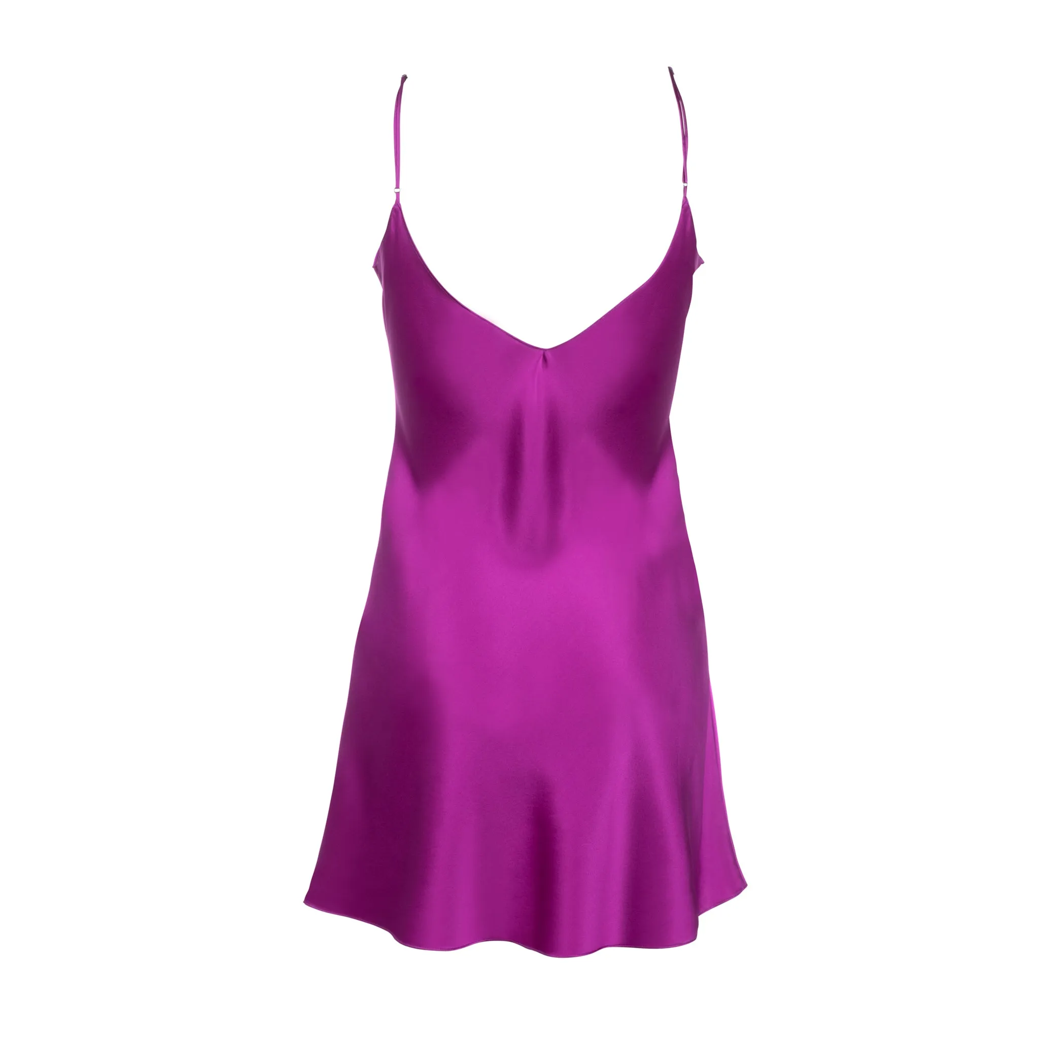 New Fuchsia Mini Slip Dress