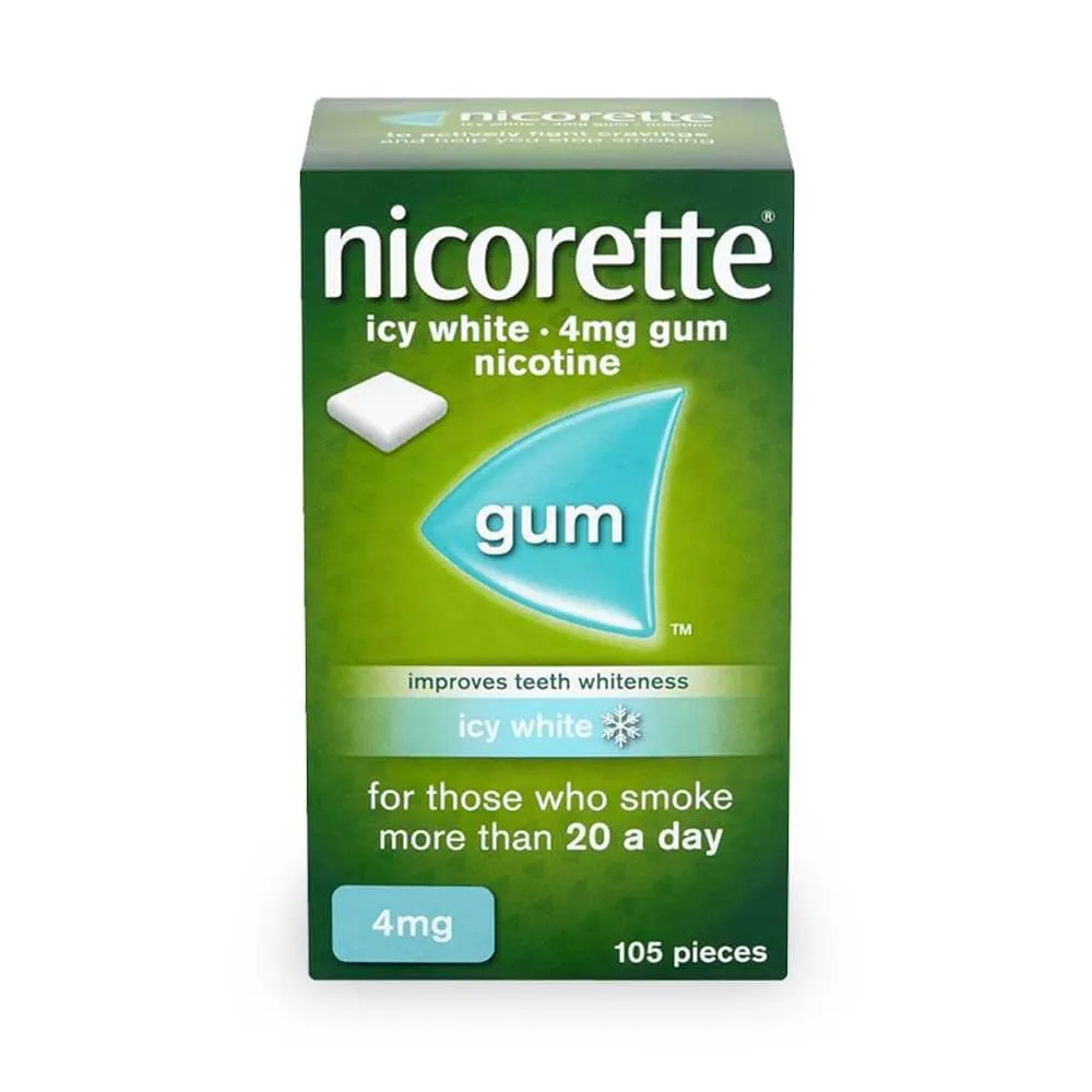 Nicorette gum Nicotine ICY WHITE [105 pieces]