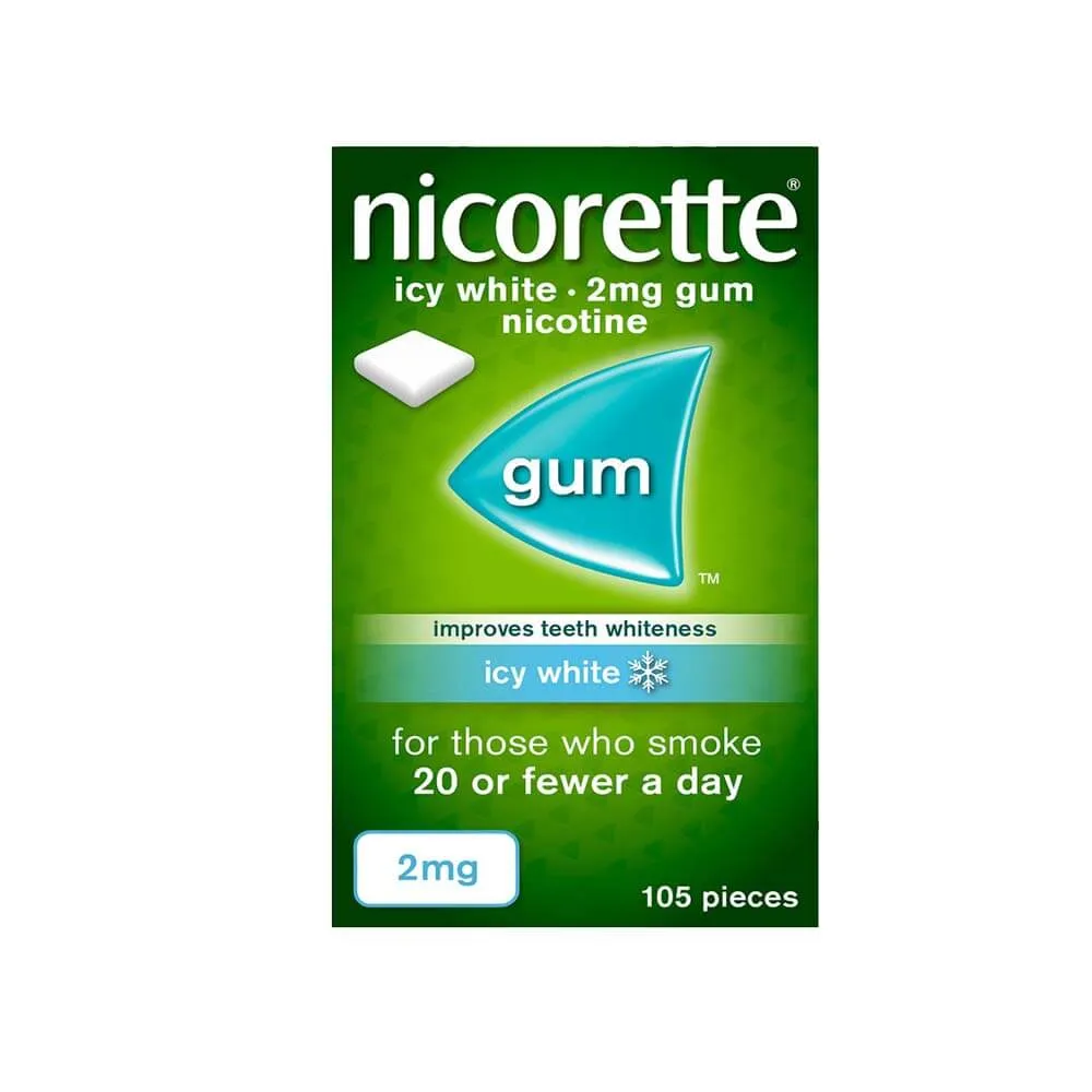 Nicorette gum Nicotine ICY WHITE [105 pieces]