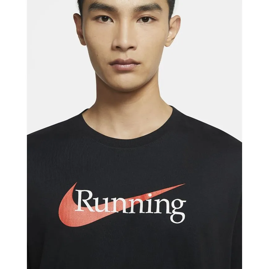 Nike Dri-Fit Men Running T-Shirt Black/Red