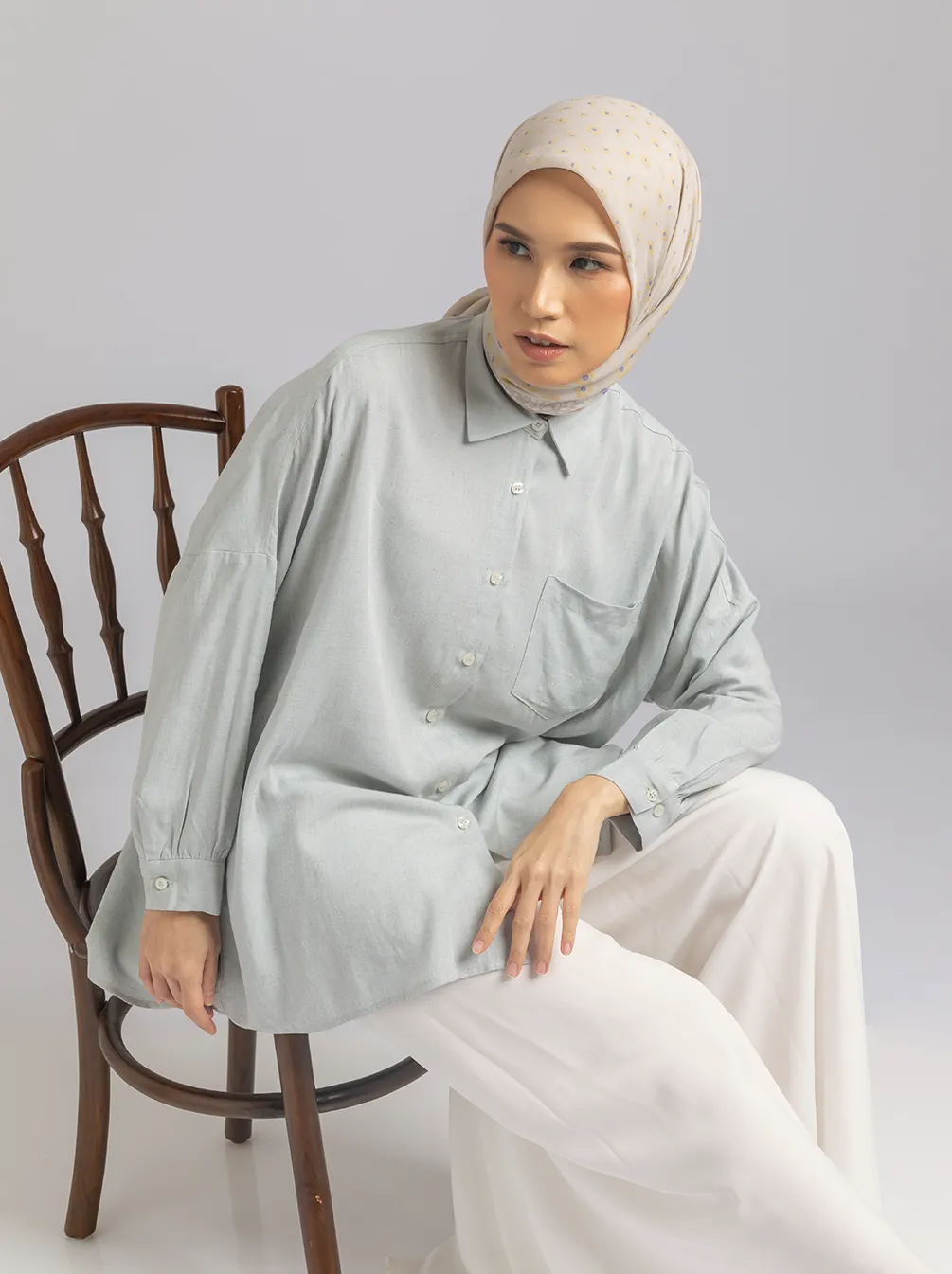 NUNA TOP PLAIN ICY GREY