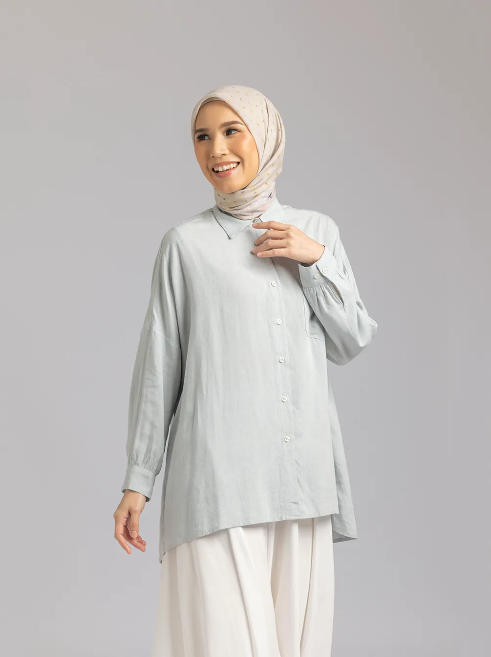 NUNA TOP PLAIN ICY GREY