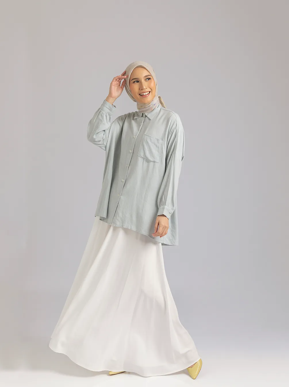 NUNA TOP PLAIN ICY GREY