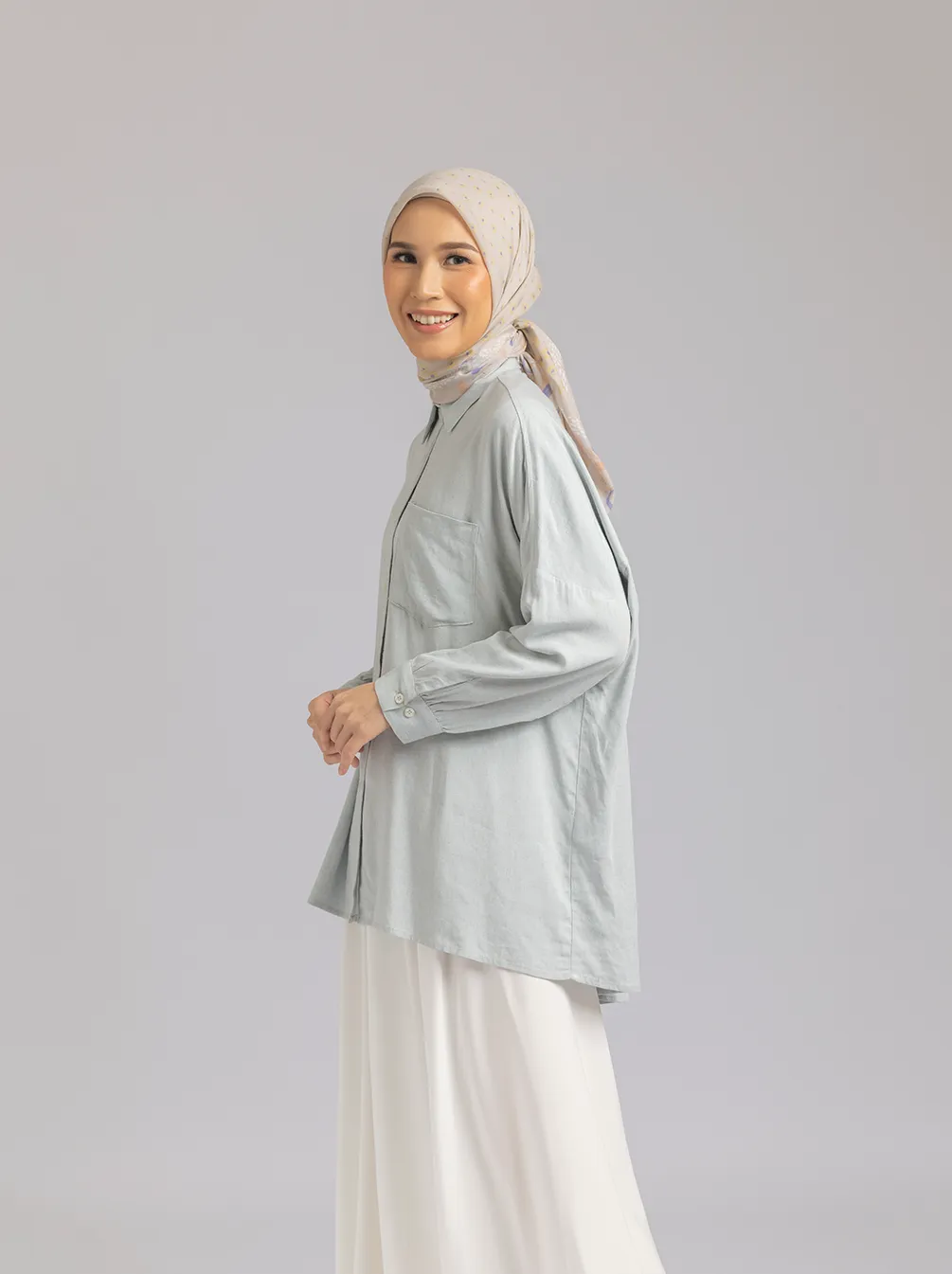 NUNA TOP PLAIN ICY GREY